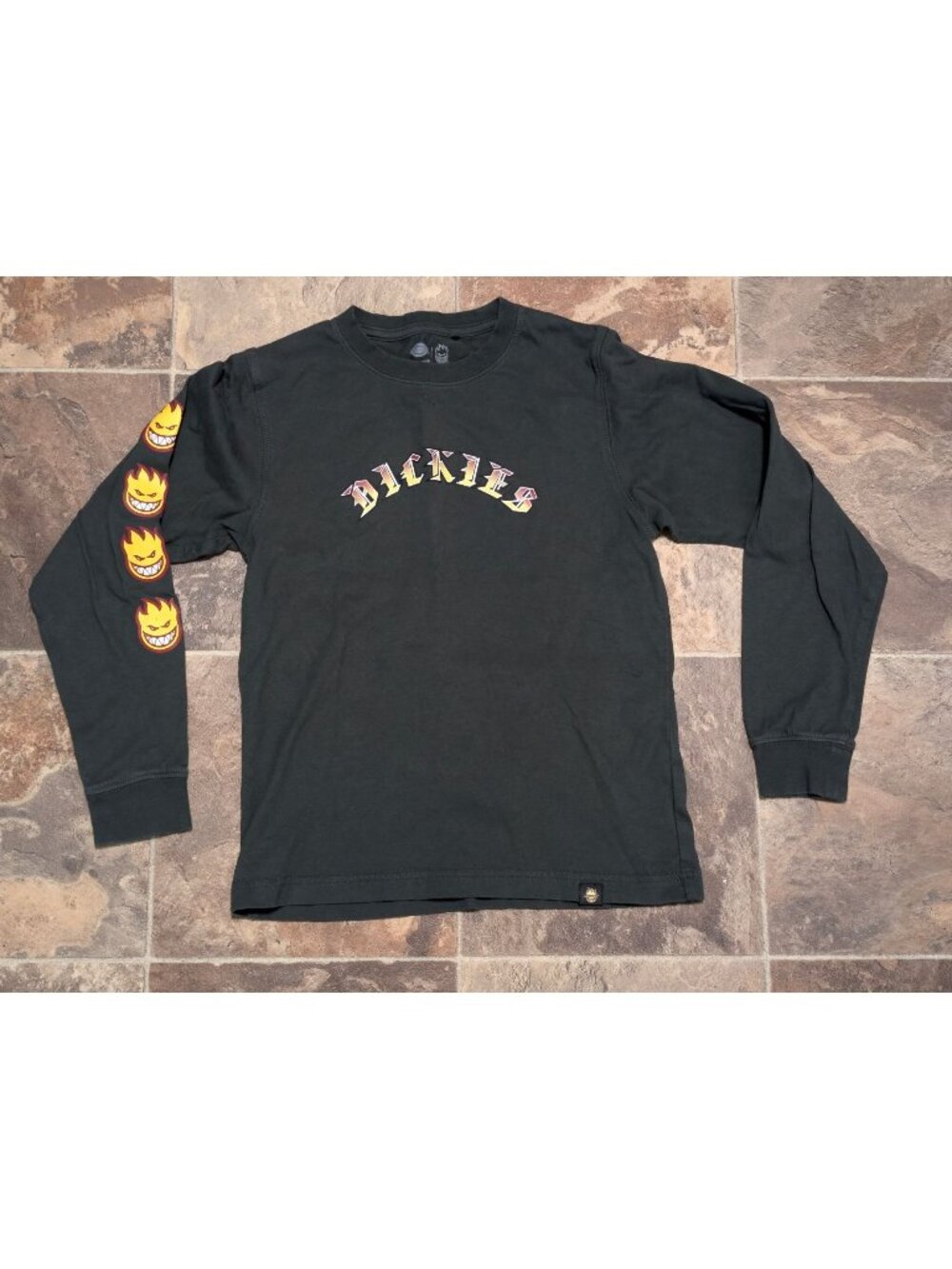 Dickies x Spitfire flame head long sleeve t-shirtM 10Y-12Y